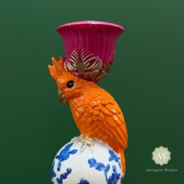 Elephant & Cockatoo Ornate Circus Stack Candle Holder