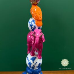 Elephant & Cockatoo Ornate Circus Stack Candle Holder