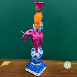 Elephant & Cockatoo Ornate Circus Stack Candle Holder