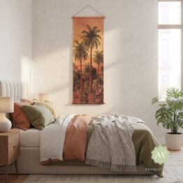 Extra Tall Palm Trees Wall Hanging Canvas Print