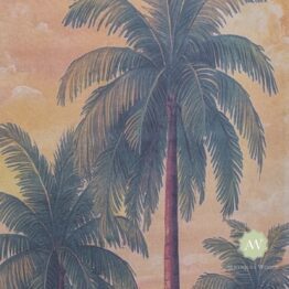 Extra Tall Palm Trees Wall Hanging Canvas Print