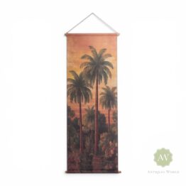 Extra Tall Palm Trees Wall Hanging Canvas Print