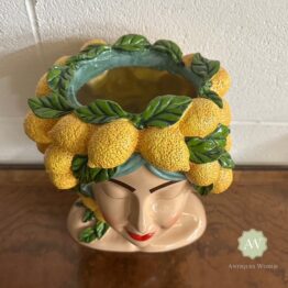 Lady Lemon Bust Vase Lifestyle
