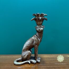 Sitting Leopard Candle Holder Lifestyle