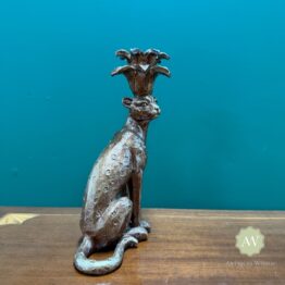 Sitting Leopard Candle Holder Lifestyle