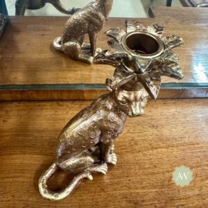 Sitting Leopard Candle Holder Lifestyle