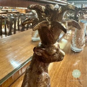 Sitting Leopard Candle Holder Lifestyle