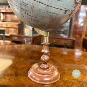 Antique Style Globe on Wooden Stand Lifestyle