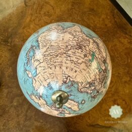 Antique Style Globe on Wooden Stand Lifestyle