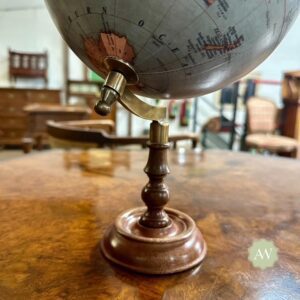 Antique Style Globe on Wooden Stand Lifestyle