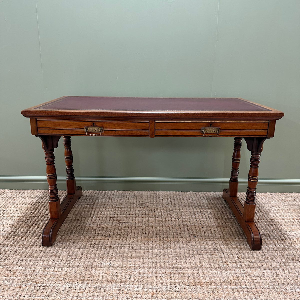 Quality Walnut Victorian Antique Writing Desk by Gillows 2 Quality Walnut Victorian Antique Writing Desk by Gillows