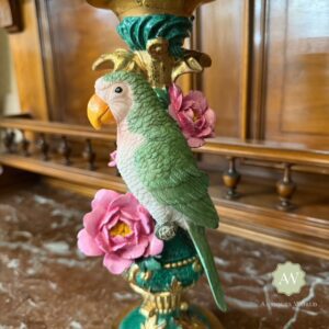 Ornate Parrot Candle Holders Lifestyle
