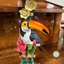 Ornate Toucan Candle Holders Lifestyle