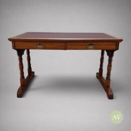 Quality Walnut Victorian Antique Writing Desk by Gillows